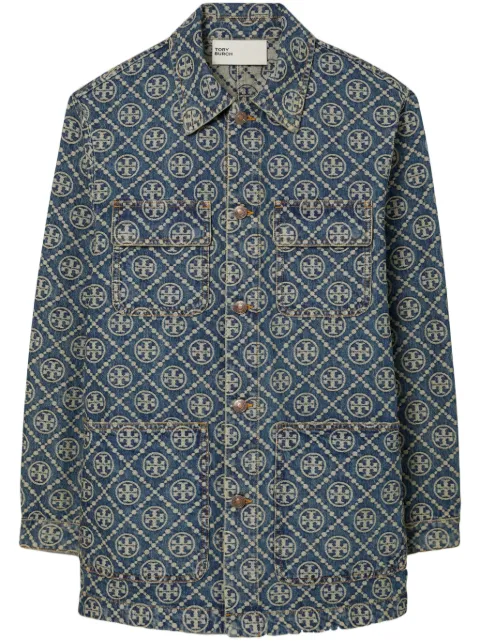 Tory Burch denim cargo jacket Blue 169651