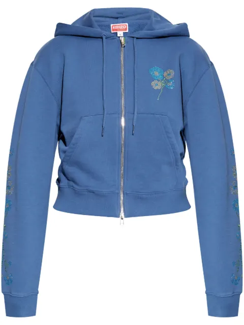 Kenzo logo-print cardigan Blue FF52SW1814MF