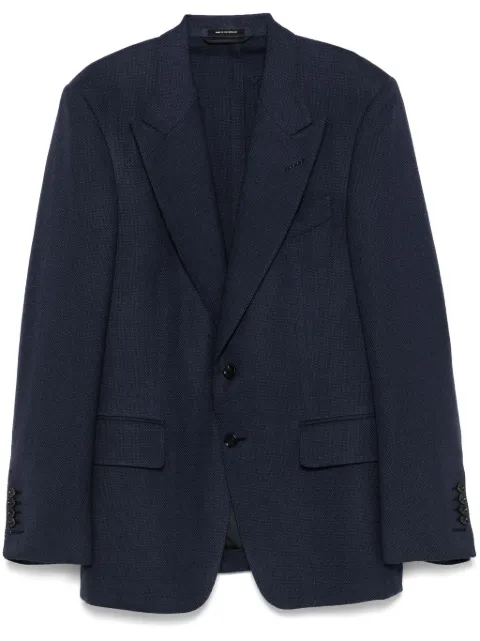 TOM FORD single-breasted blazer Blue 10SL40949R00