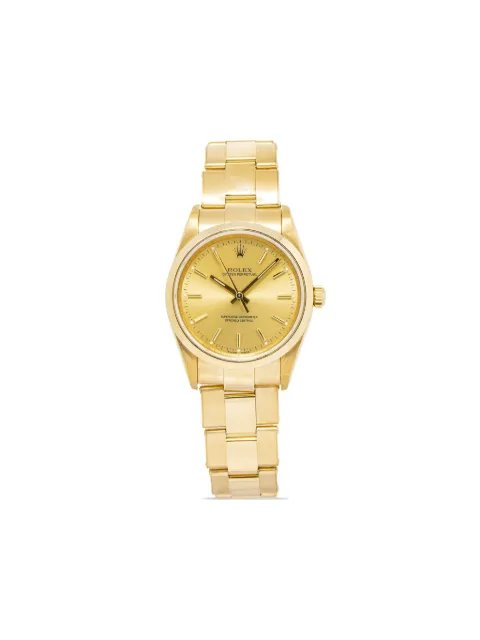 Rolex pre-owned Oyster Perpetual 33mm Gold 14208M