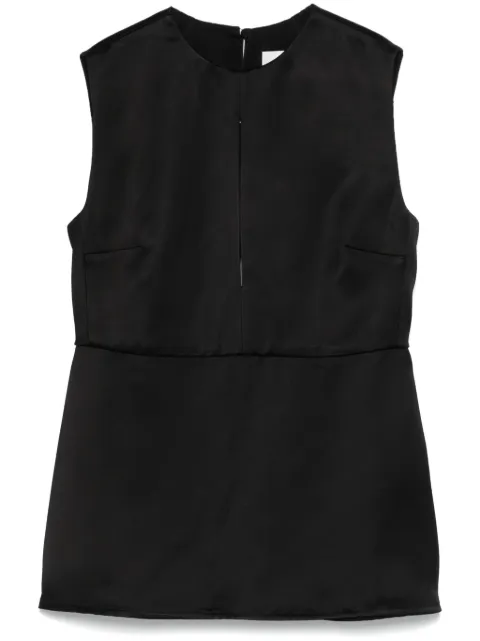 Jil Sander satin vest Black J01NC0161J65289