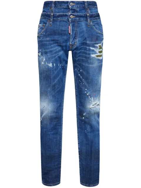 DSQUARED2 logo-tag jeans Blue S74LB1647S30342