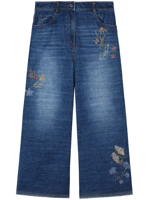 Ports 1961 Floral Fantasy jeans Blue PW125TJD10UDC019
