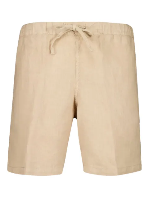120% Lino elastic-waistband linen shorts Neutrals 32ALIM29DZ0000253000