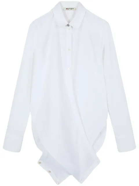 Ports 1961 No.10 Signature wrap shirt White PW125HLS03FCOU153