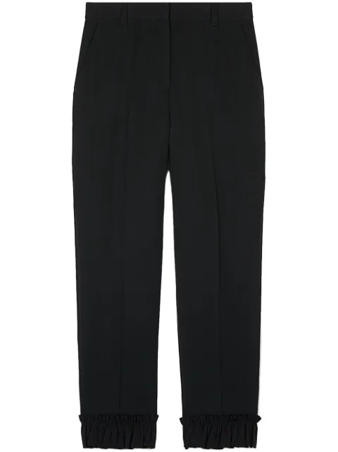 Ports 1961 ruffled-hem trousers Black PW125TST01FWVU091