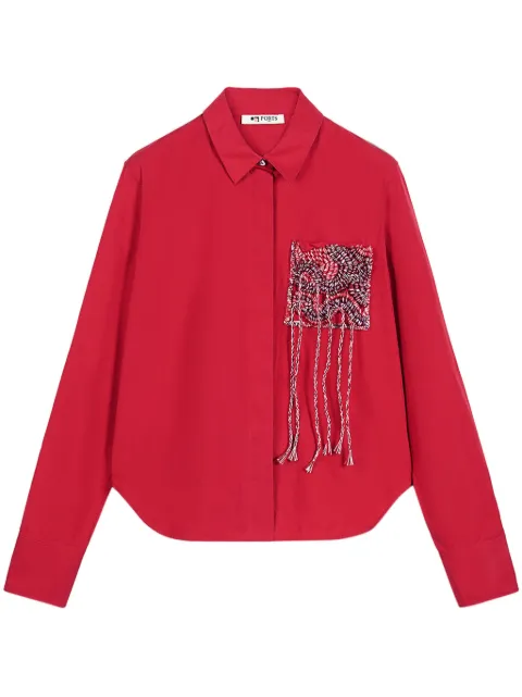 Ports 1961 embellished shirt Red PW125HLS24FCOU153