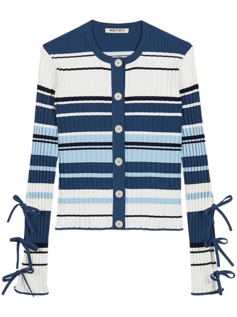 Ports 1961 striped cardigan Blue PW125KFN05RKE012