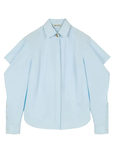 Ports 1961 balloon-sleeved shirt Blue PW125HLS17FCOU153