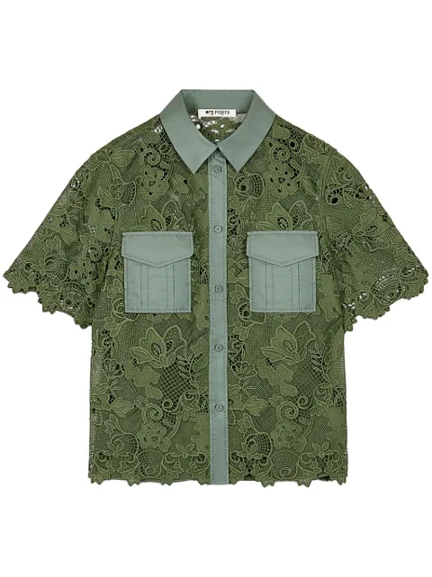 Ports 1961 Chantilly-lace shirt Green PW125HSL01VLP002