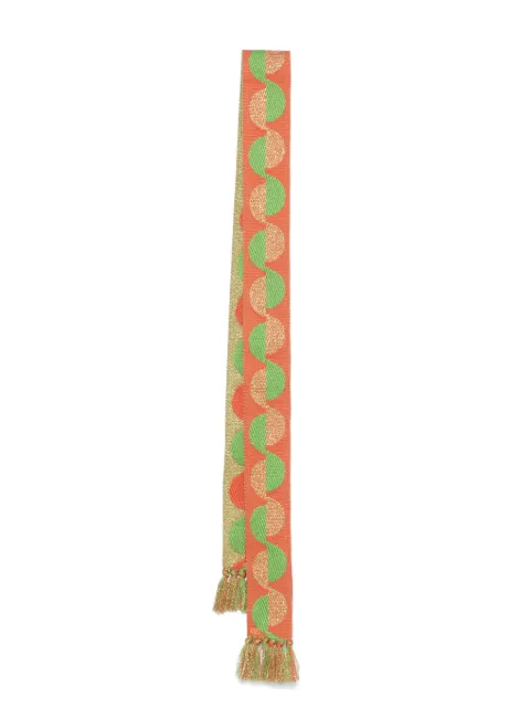 Valentino Garavani pattern-jacquard scarf Orange WEN00BWRX