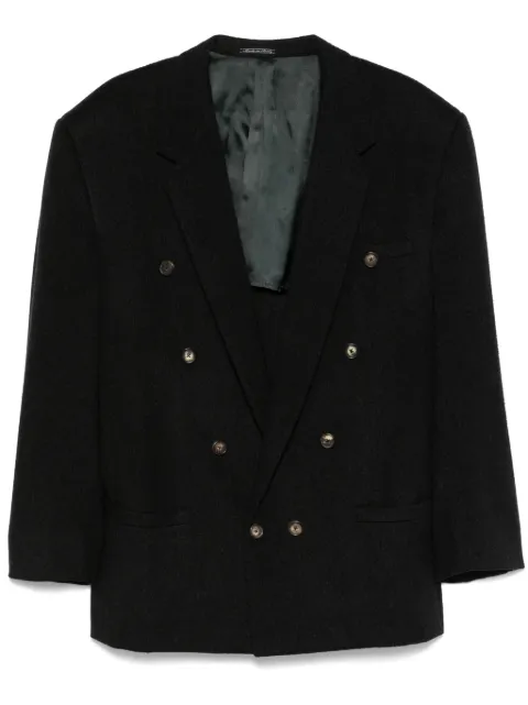 Versace Pre-Owned 1980s wool blazer Grey VE750HZ