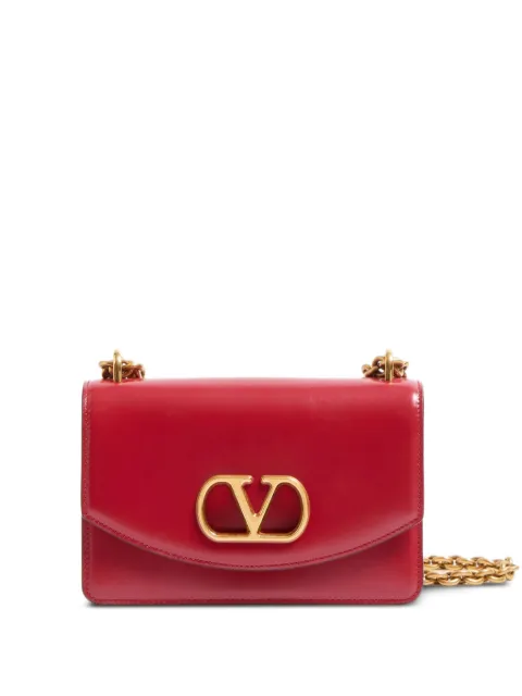 Valentino Garavani Vain small shoulder bag in shiny calfskin Red WB0R17GCB