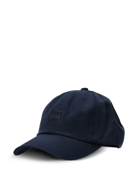 BOSS cotton-twill cap with logo patch Blue 50535555
