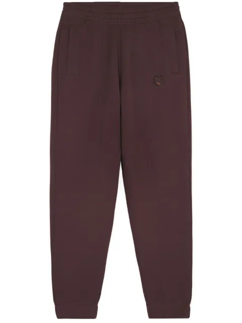 Maison Kitsuné logo-print track pants Purple MM01125KM0307