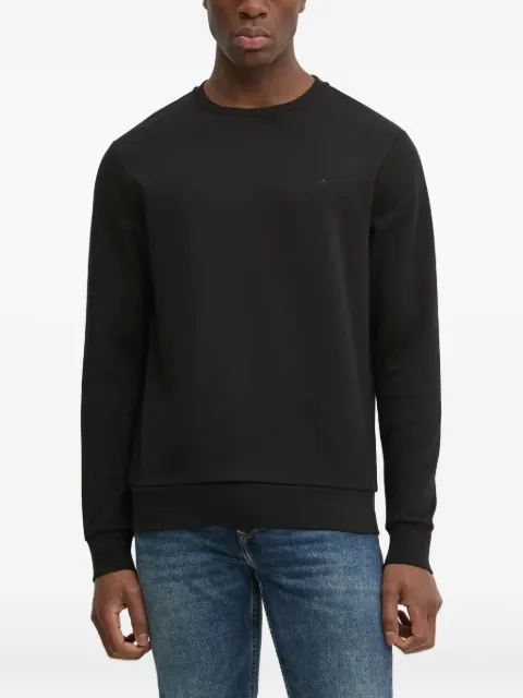 Hackett London logo-embroidered crew-neck sweatshirt Black HM581165
