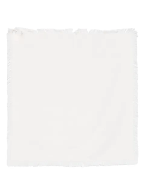 BOMPARD twill square scarf White A874