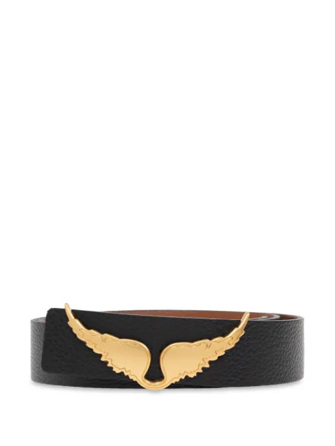 Zadig&Voltaire Rock reversible leather belt Black LWBT01317