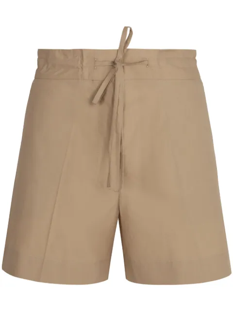 P.A.R.O.S.H. pleat detailing cotton shorts Neutrals D210166CANYOX25