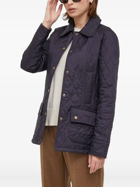 Barbour quilted diamond-pattern jacket Blue LQU0519NY91