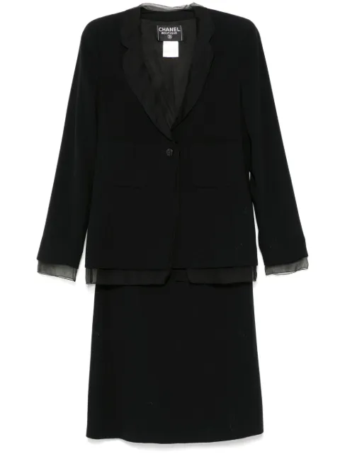 CHANEL Pre-Owned 1998 setup suit Black 98AP11483W0243494305