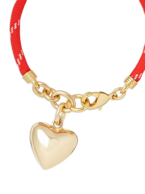 Roxanne Assoulin Puffy Heart cord bracelet Gold RXS25B104ERED
