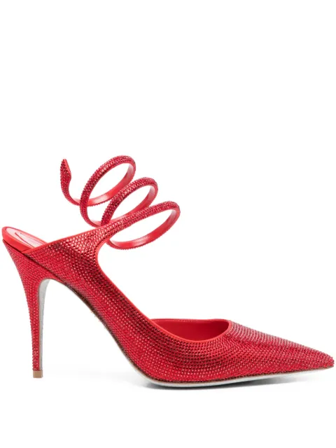 René Caovilla 100mm Cleo pumps Red C12564100R001V126