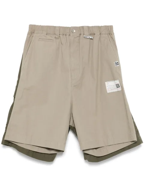 Maison MIHARA YASUHIRO layered cargo shorts Green A14PT042