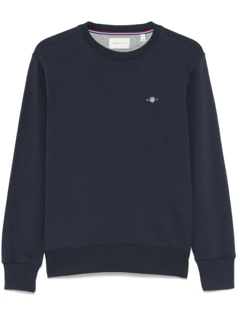 Gant shield-motif crew-neck sweatshirt Blue 2006065