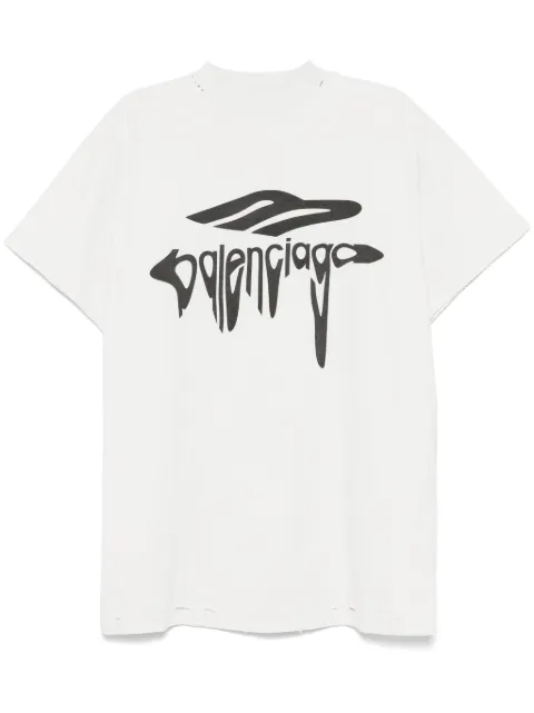 Balenciaga 3B Liquified oversize T-shirt Grey 787349TRVS8