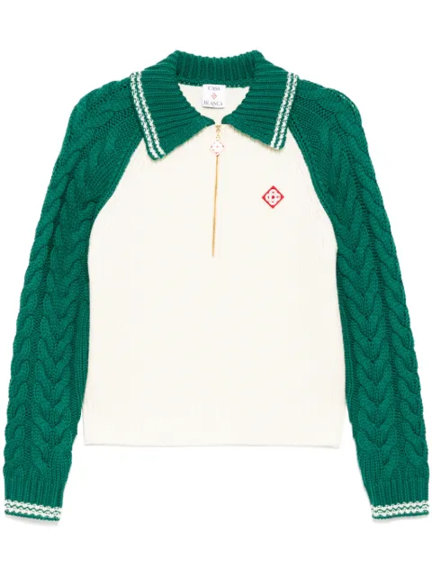 Casablanca zip fastening jumper White WPS25KW82101