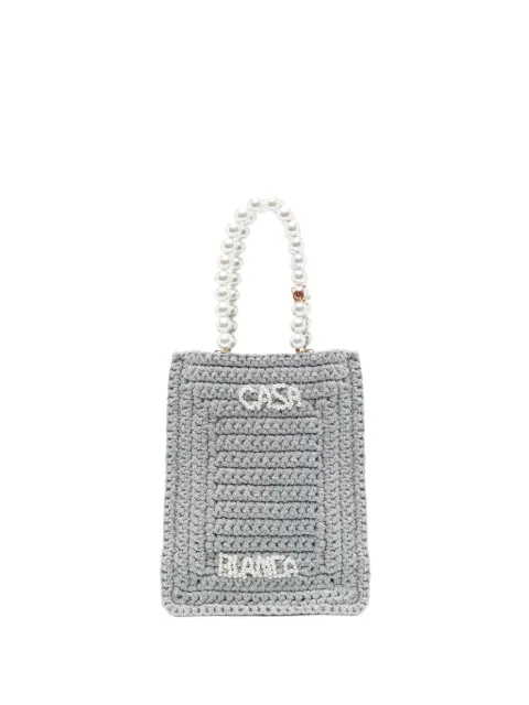 Casablanca bead chain bag Grey APS25BAG11301