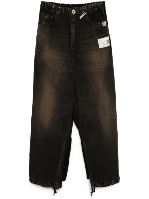 Maison MIHARA YASUHIRO double layer pants Brown A14PT024