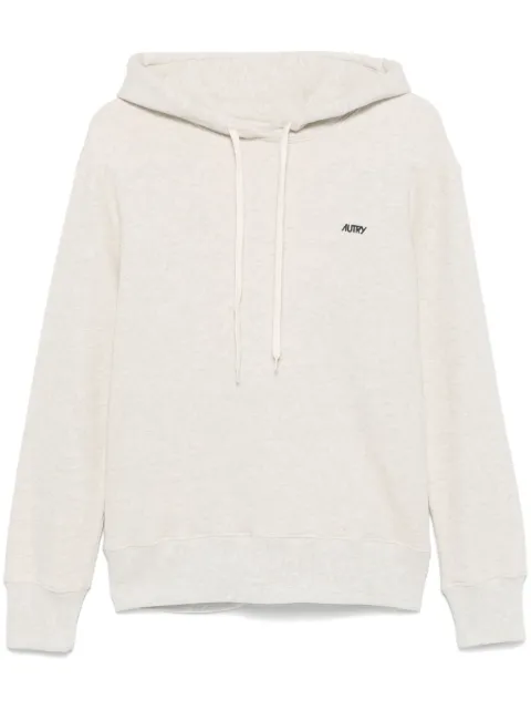 Autry logo-embroidered hoodie Neutrals HOPW