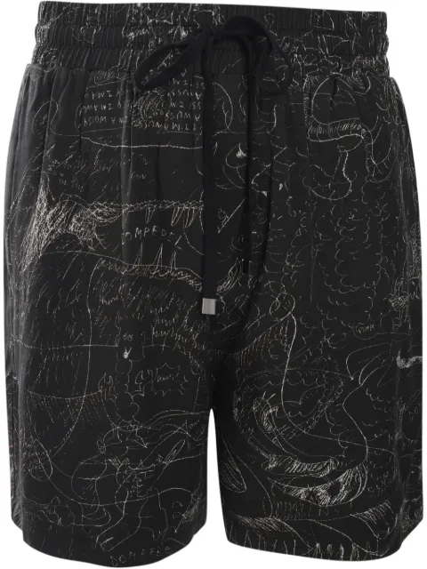 DOMREBEL Utopia shorts Black UTOPIA