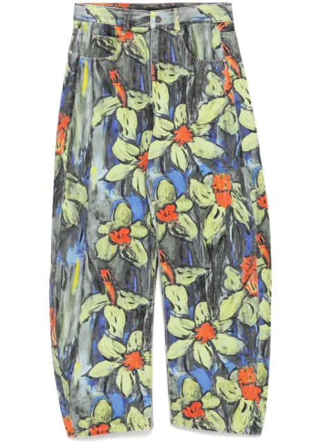 JNBY all-over floral print jeans Blue 5P2E13960