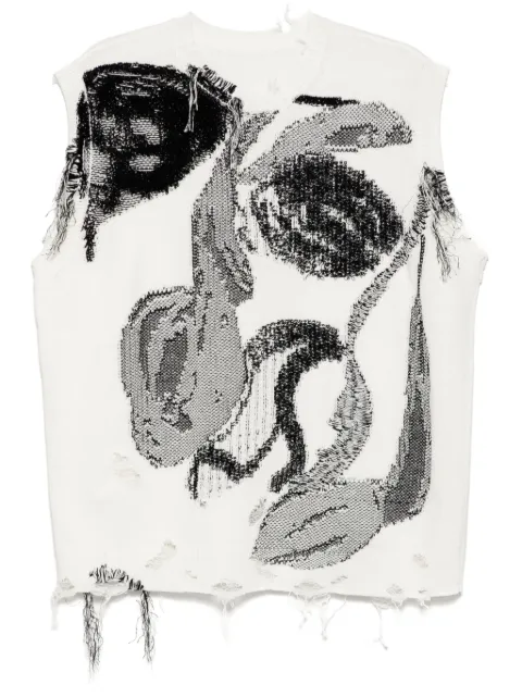 JNBY jacquard vest White 5P2313290