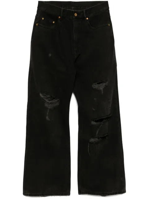 CROQUIS wide-leg ripped jeans Black 9P2E10490