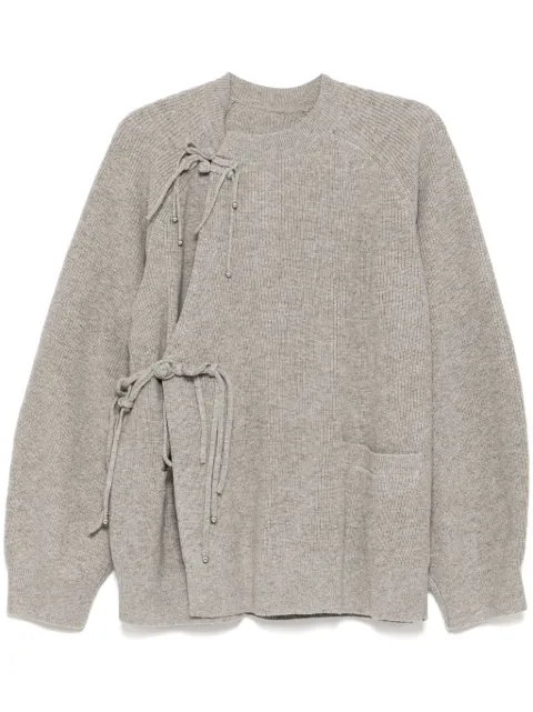 JNBY rounded-collar cardigan Grey 5P1315100