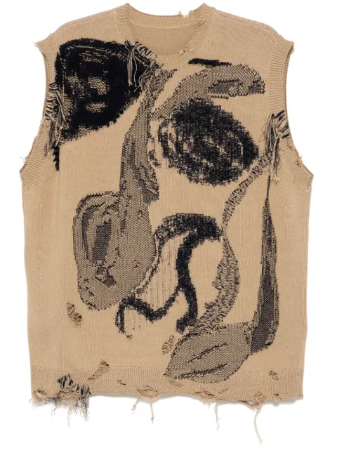 JNBY oversize sweater vest Brown 5P2313290