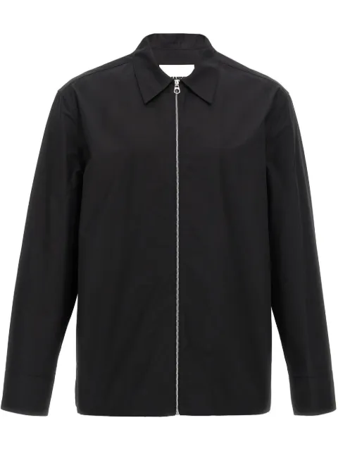 Jil Sander sip-up shirt Black J22DL0249J45002