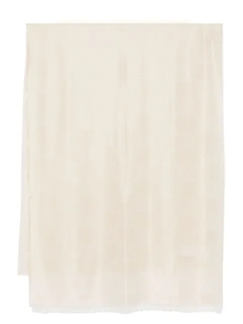Max Mara monogram-jacquard scarf Neutrals 2514541051600