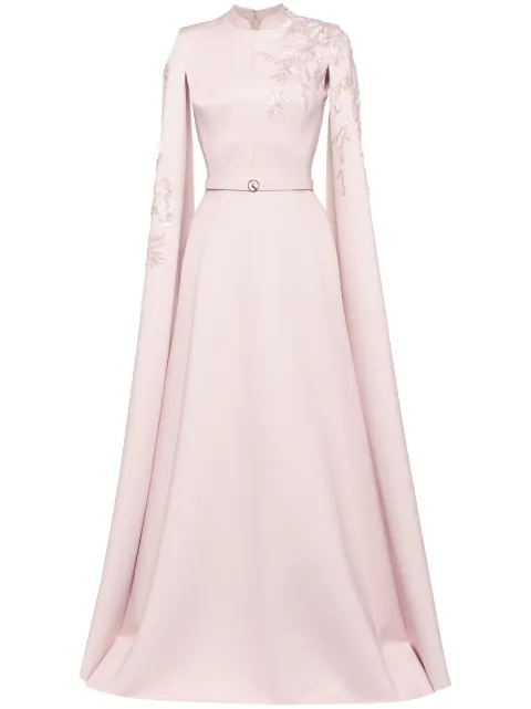 Saiid Kobeisy floral embroidered kaftan Pink CAPS2502