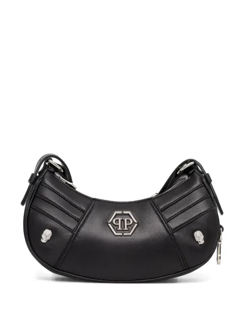 Philipp Plein rhinestone-appliqué shoulder bag Black AADAWBA2027PLE075N