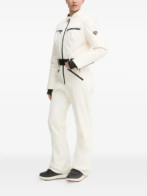 GUESS USA belted ski jumpsuit White W4PD1MWH1S0