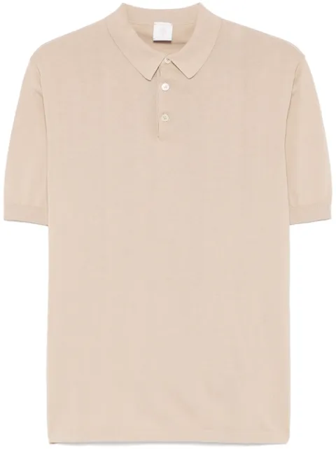 Eleventy fine-knit polo shirt Neutrals X76MAGC14MAT0A001