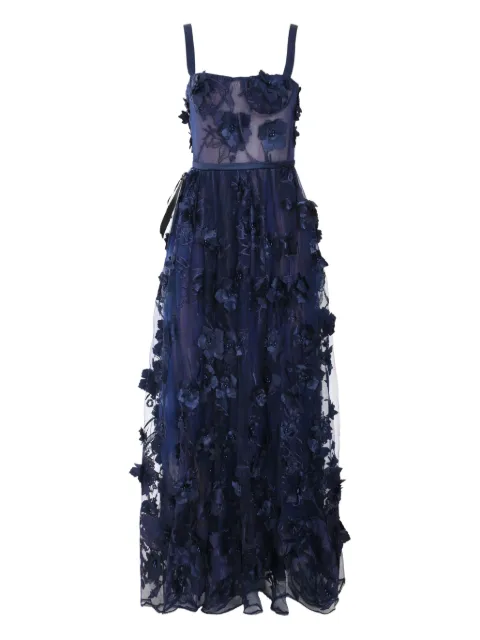 Bronx and Banco Anastasia maxi dress Blue BB22032NV