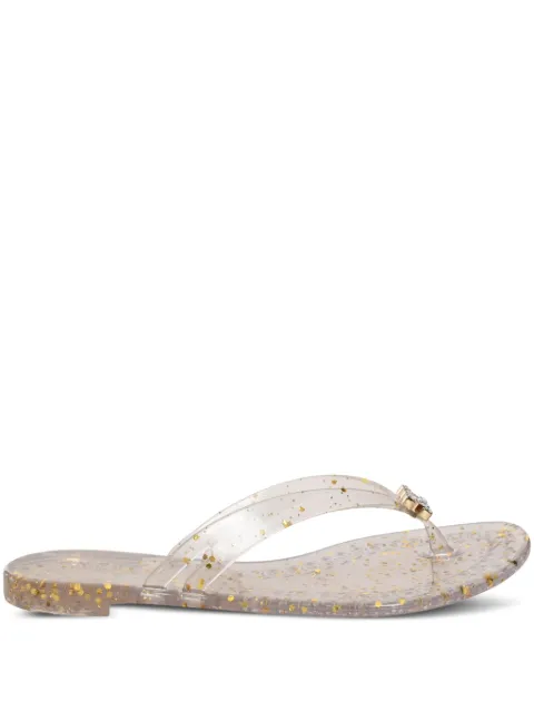 Casadei glitter-detail flip flops White 2Y258J0101CHBEG