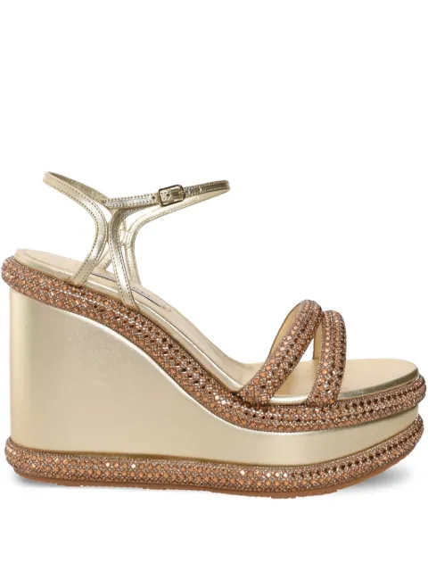 Casadei crystal-embellished sandals Gold 1L306J0801C2646