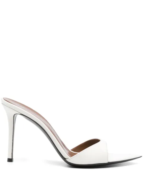 Giuseppe Zanotti 90mm Intriigo mules White I400007006